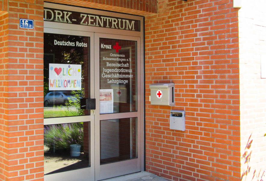 Eingang zum DRK-Zentrum Schneverdingen